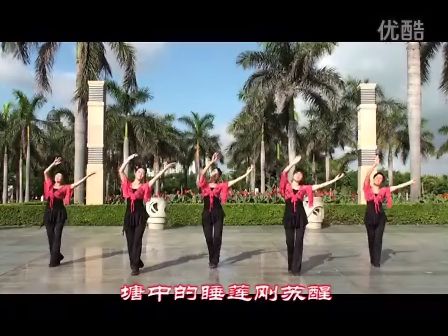 海之韵广场舞 月满荷塘