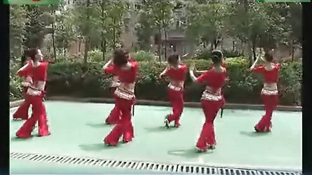 周思萍广场舞 印度桑巴 正面team